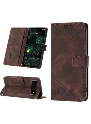 Case Cover For Google Pixel 6 Pro Skin-feel Embossed Leather Phone Case(Brown) - pzsku/ZAC4DF2240F8BD69754F9Z/45/1752779091/5539c4e8-655a-4083-9314-3ffac1060942