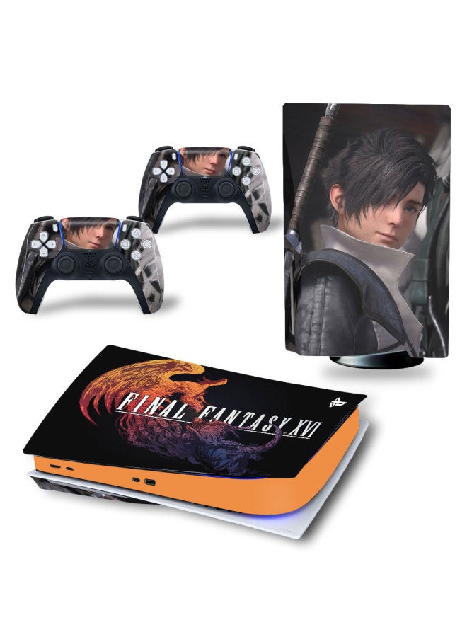 general Optical Drive Version PS5 Body Sticker Game Sticker Cartoon Protective Film Body Sticker Final Fantasy 12-Color:TN—PS5Disk—8606 - Image 1