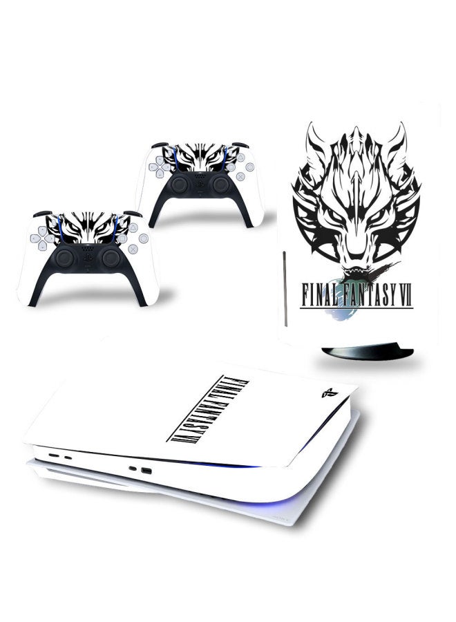general Optical Drive Version PS5 Body Sticker Game Sticker Cartoon Protective Film Body Sticker Final Fantasy 12-Color:TN—PS5Disk—8606 - Image 5