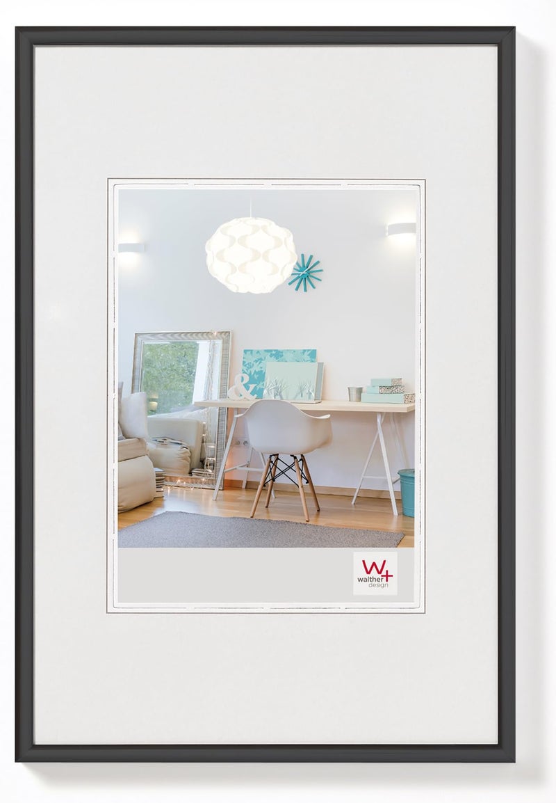 إطار صورة والتير تصميم أسود 15 × 20 سم إطار بلاستيكي جديد نمط الحياة KV520B