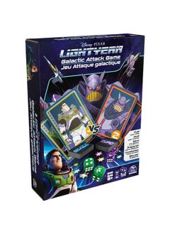 Spin Master Games Disney Pixar Lightyear Galactic Attack Card Dice Game Buzz Lightyear Emperor Zurg Toy Story Action Movie Board Game Toy For Kids Ages 6 And Up  - Image 1