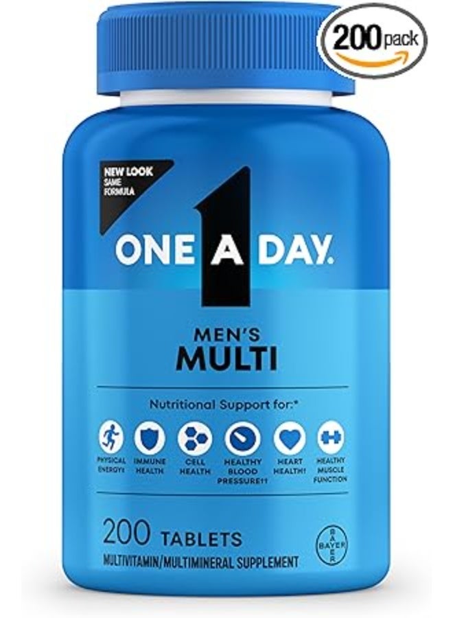 ONE A DAY Multivitamin and Multimineral Supplement For Men's - 200 Tablets - Image 1