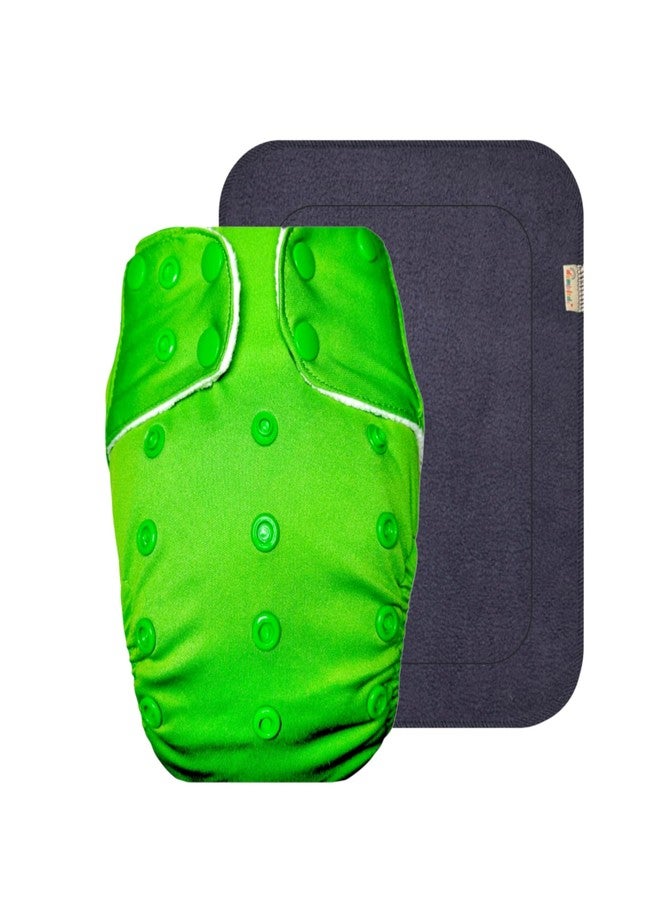 Dumbledo Premium Cloth Diaper with Black Insert (Pack of 1) | Dry Feel and Comfortable | 6-Layer Absorbent Pad | Easy to Clean | Worry-Free Diapering | 3 Months - 3 Years | Unisex Baby