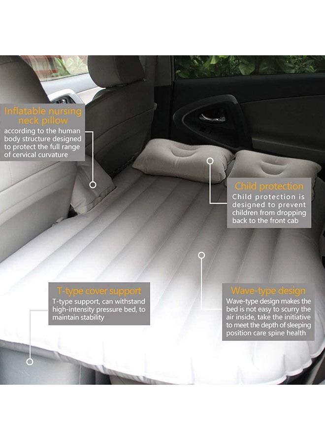 Car Travel Bed 138*90*45Cm SUV Air Mattresses Car Inflatable Travel Bed for Adjustable Sleeping Pad Airbed Seat Cover Cushion Flocking Cloth with Pump - Image 2