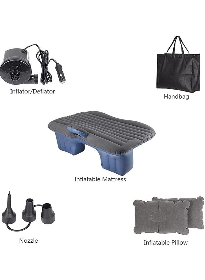 Car Travel Bed 138*90*45Cm SUV Air Mattresses Car Inflatable Travel Bed for Adjustable Sleeping Pad Airbed Seat Cover Cushion Flocking Cloth with Pump - Image 4