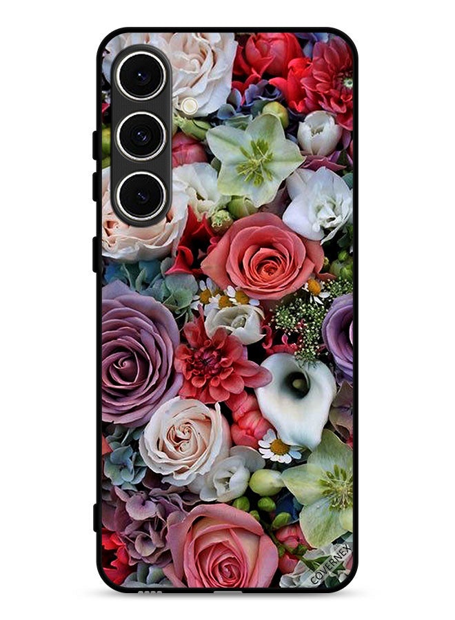 Covernex غطاء حماية لسامسونج جالاكسي S24 FE 5G مزخرف بالورود - Image 1
