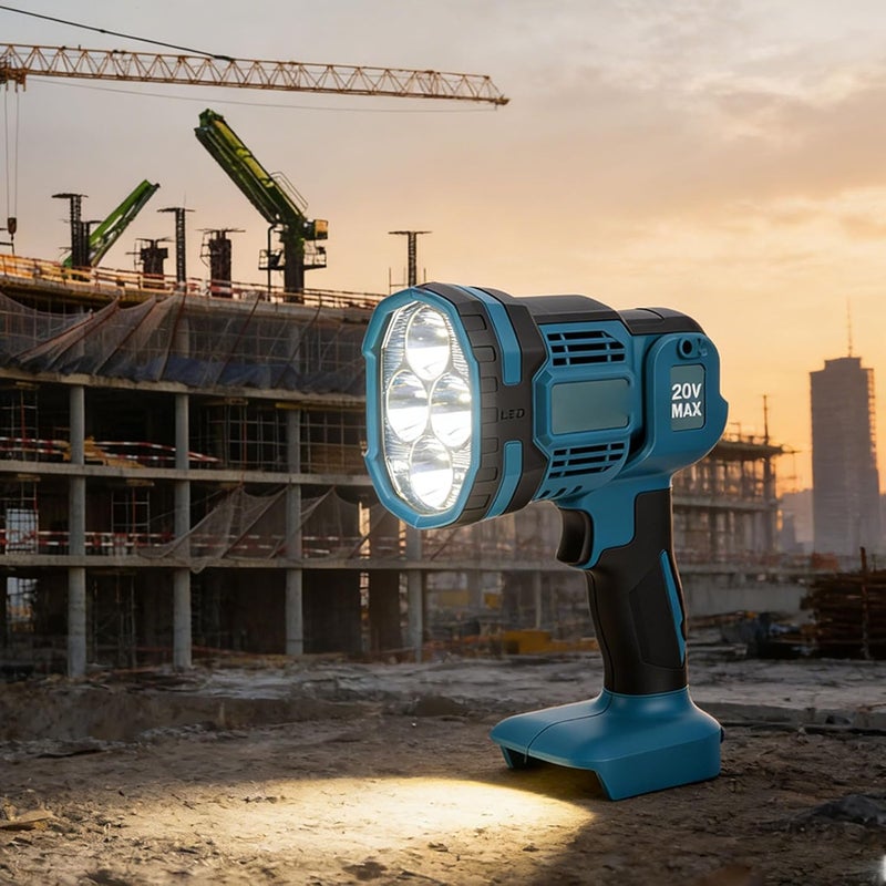 Zunate Cordless LED Work Light, 1500lm Handheld with Pivoting Head, Compatible with BL1850 Batteries for Workshop Use - Image 4