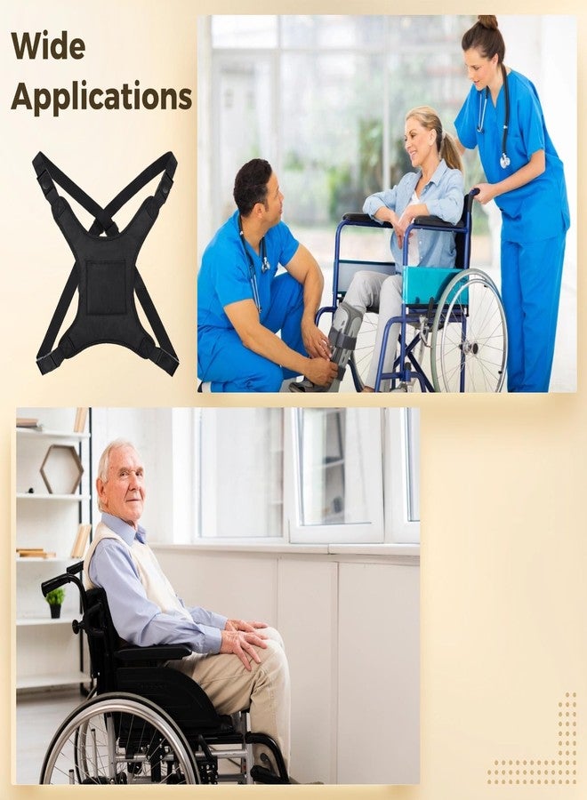 Varku Wheelchair Seatbelt with Cross Design, Safety Belt for Elderly Walking and Permobil Wheelchair Accessories, Adjustable 33.46 in to 59.06 in, Breathable Oxford and Nylon Strap, Easy Installation - Image 5
