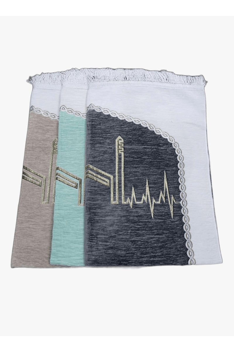 Ramadan Gifting Package Guest Package/Luxurious Prayer Rugs with a Soft and Elegant Texture - 3 Pieces - Image 1