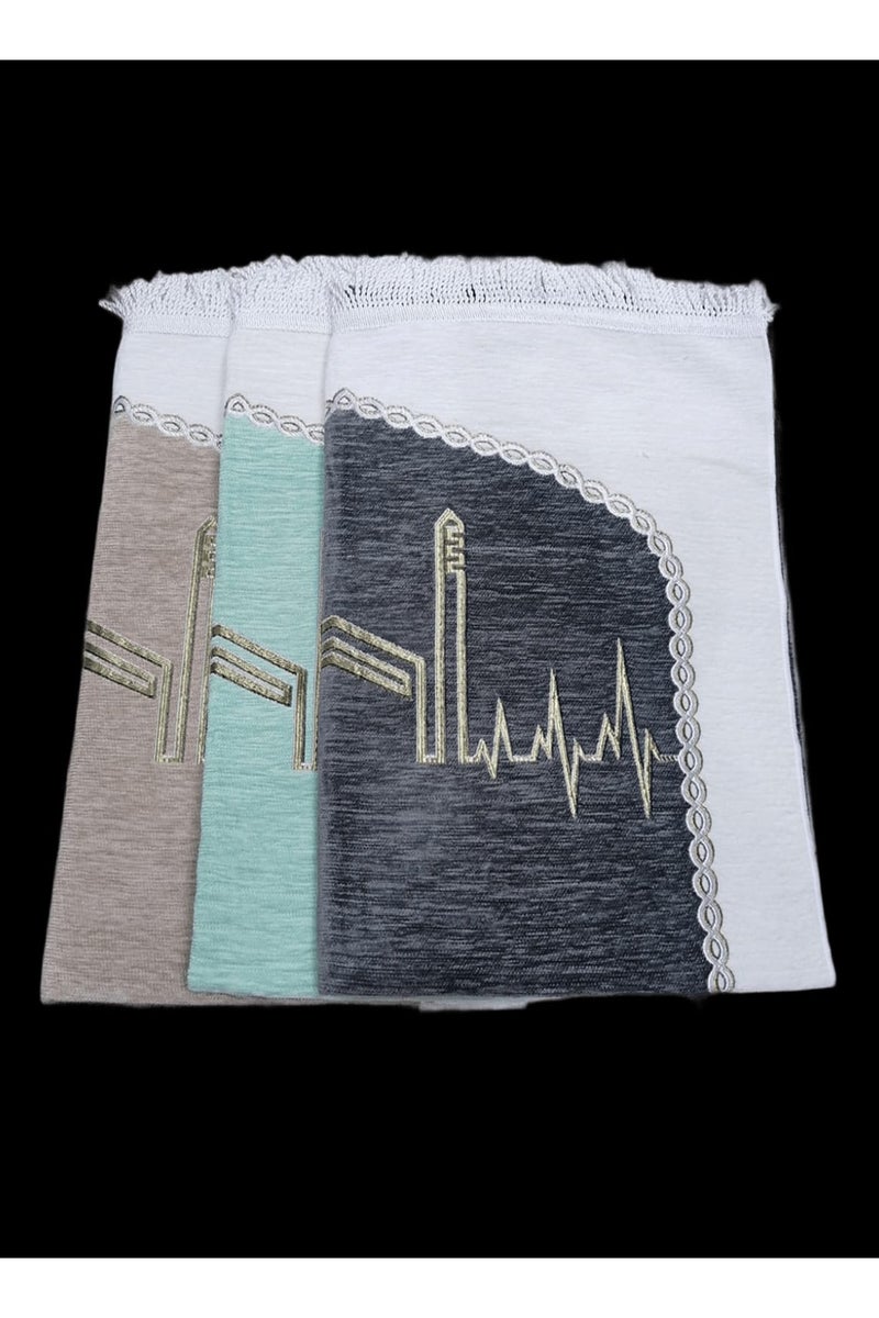 Ramadan Gifting Package Guest Package/Luxurious Prayer Rugs with a Soft and Elegant Texture - 3 Pieces - Image 2
