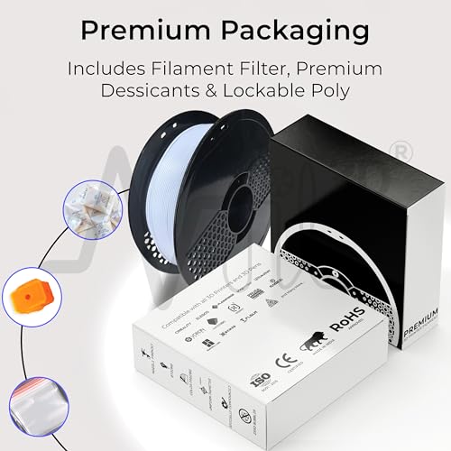NFIL3D Premium HS PLA+ Polar White - 3D Printing Filament | Compatible with All 3D Printers | 1.75mm | 1Kg - Image 4