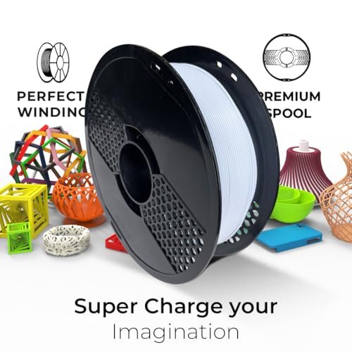 NFIL3D Premium HS PLA+ Polar White - 3D Printing Filament | Compatible with All 3D Printers | 1.75mm | 1Kg - Image 3