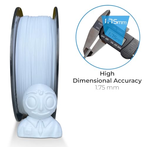 NFIL3D Premium HS PLA+ Polar White - 3D Printing Filament | Compatible with All 3D Printers | 1.75mm | 1Kg - Image 2