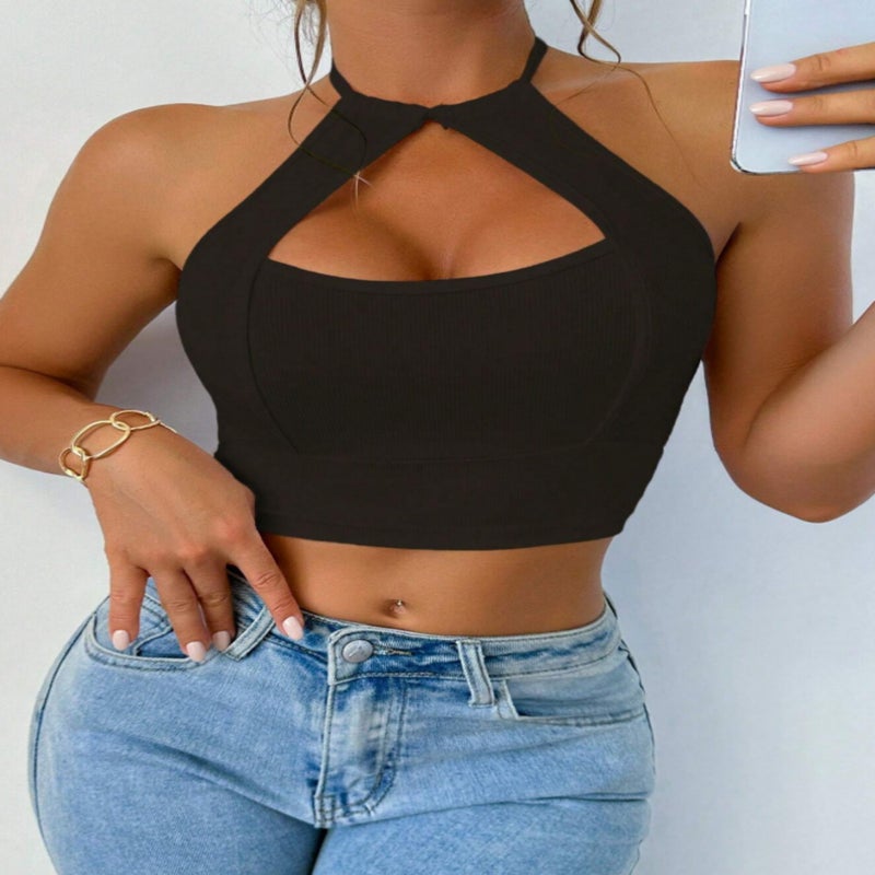 Women's Solid Color Spaghetti Strap Camisole - Image 5
