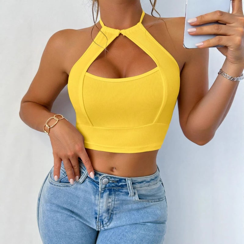 Women's Solid Color Spaghetti Strap Camisole - Image 2