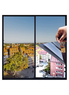 SYOSI Window Film One Way Privacy Reflective Heat Control Anti UV Door Sticker Window Tint for Home Office Living Room Saturn Grey 60 * 200cm  - Image 1