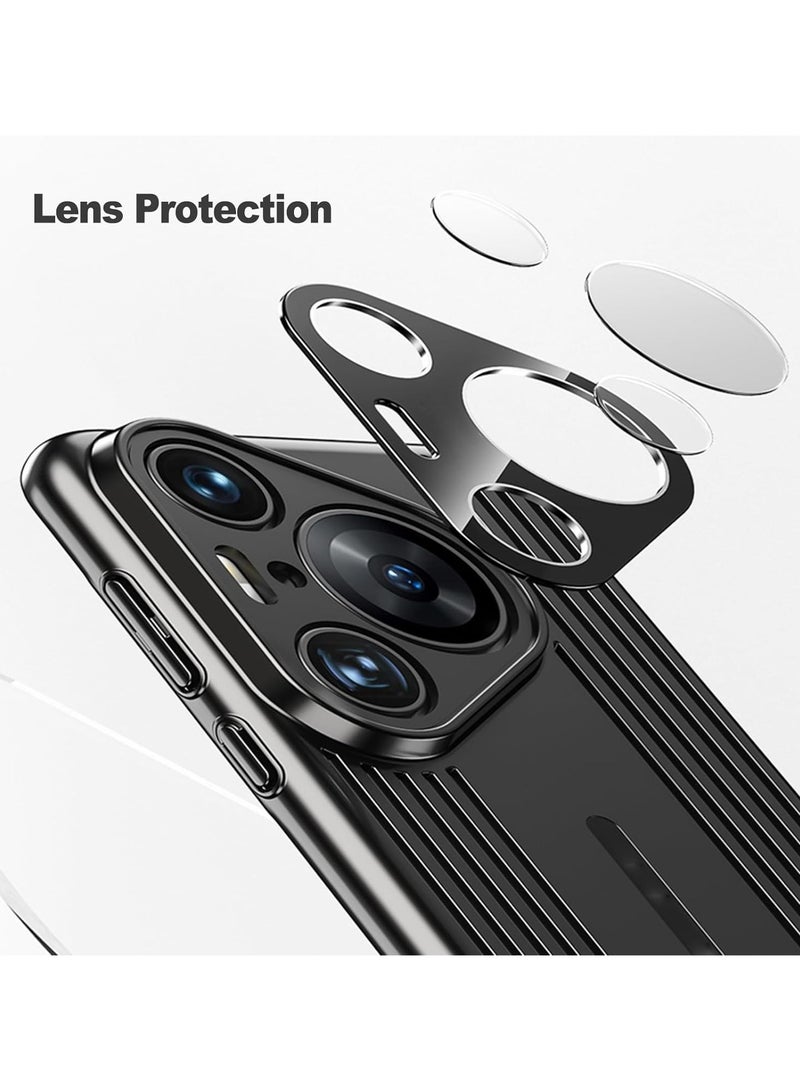 general Huawei Pura 70 Cooling Case, Durable PC Hollow Back Cover Design Cooling Lens Protective Case Scratch Resistant - Image 4
