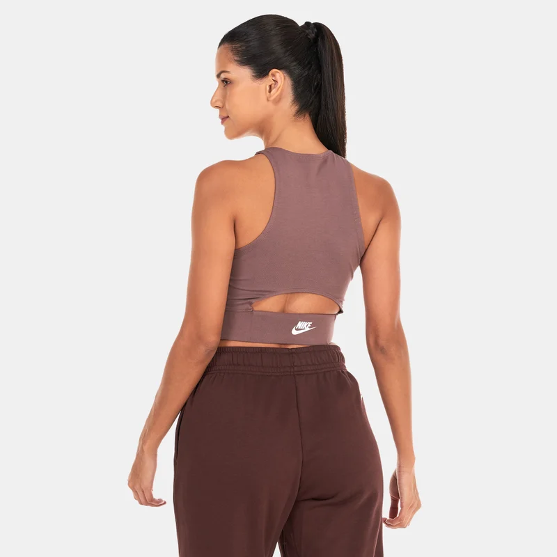 Nike Brown Women's Sportswear Dance Cropped Tank Top for Women | Best Price UAE