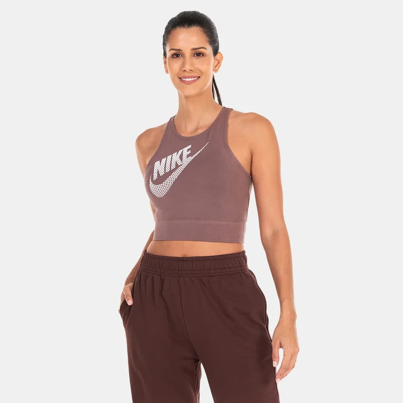 Nike Brown Women's Sportswear Dance Cropped Tank Top for Women | Best Price UAE