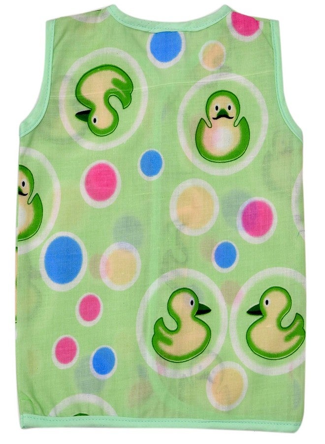 REVOLTEK Baby Cotton Printed Front Open Sleevless Vest Kids Jabla Pack of 6 Multicolour - Image 3