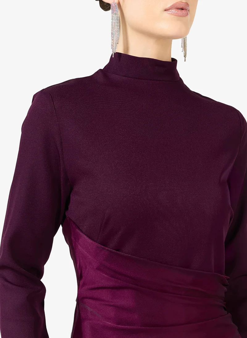 Namshi x  Satin Panel Maxi Dress for Women | Best Price UAE