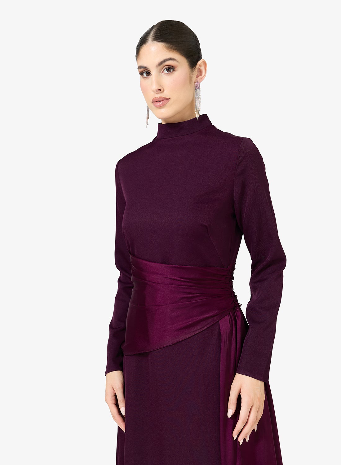 فستان ماكسي ساتان