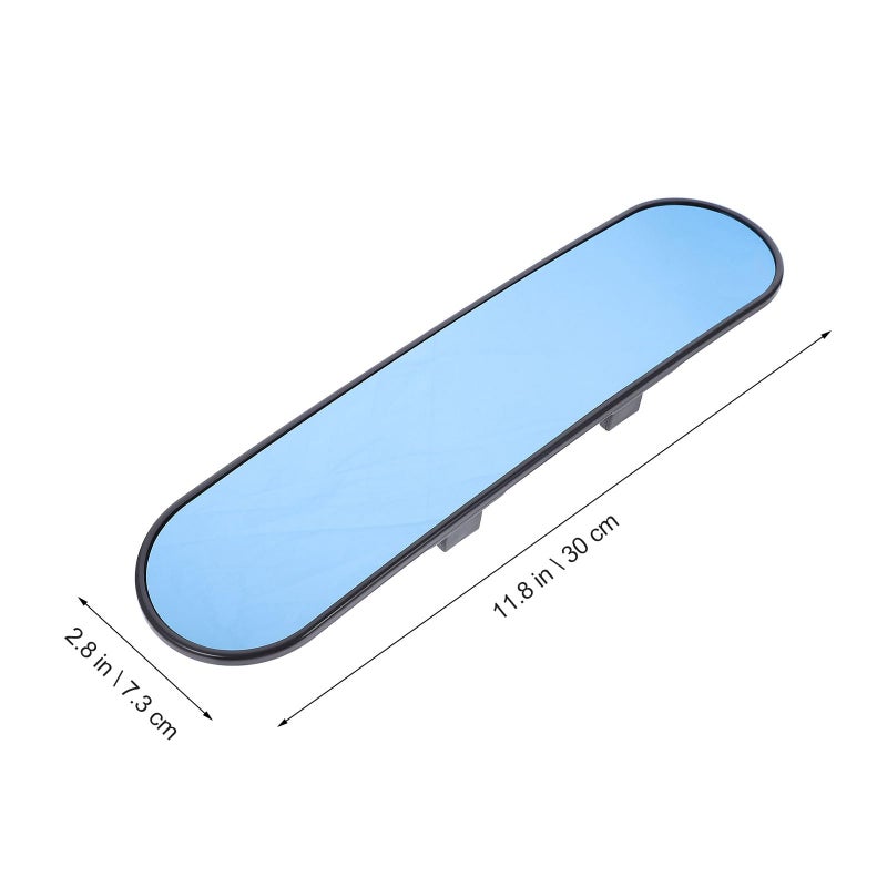 Blue Tint Wide Angle Anti Glare Rearview Mirror for Car Enhanced Driving Safety - Image 3