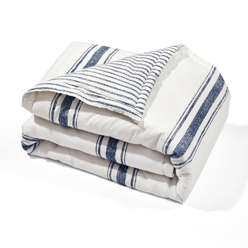 Lush Decor Lush Decor Throw Blanket Farmhouse Stripe 60 x 50 Navy 