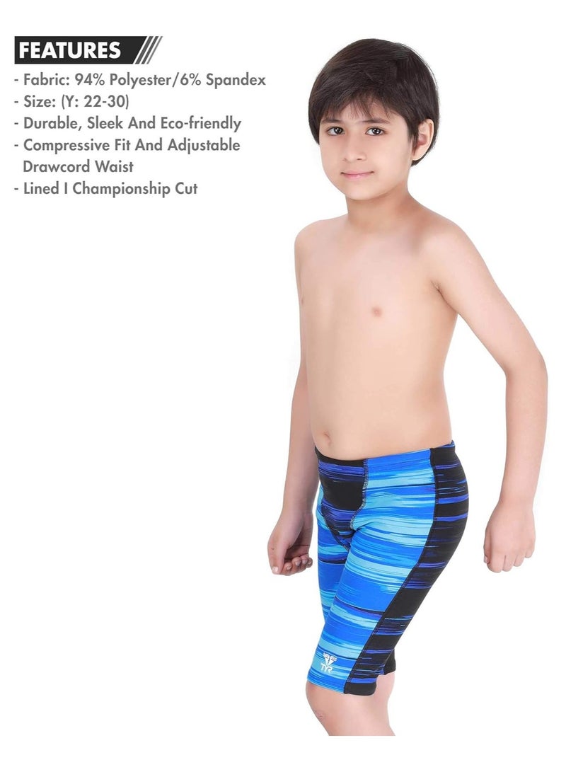 TYR LumenBoysJammer,24(Blue-Black) - Image 2