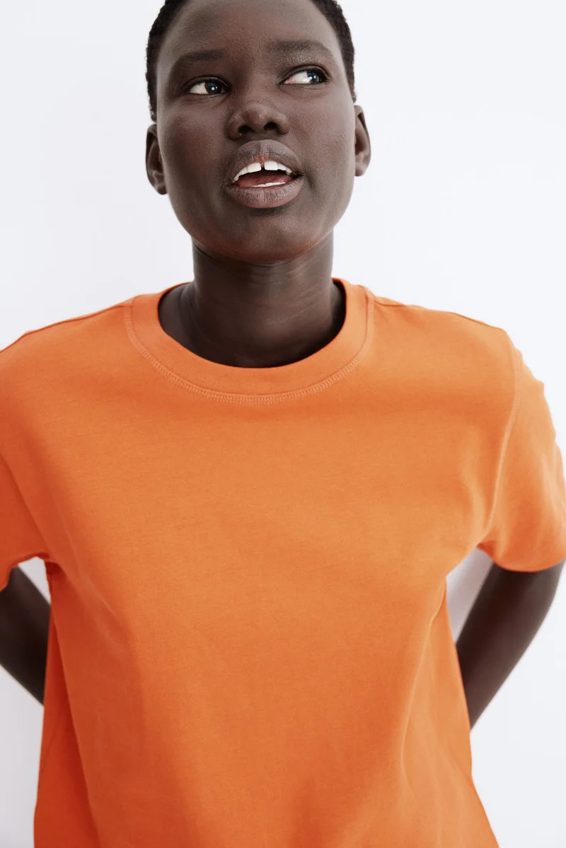 اتش اند ام تي-شيرت قطني فضفاض