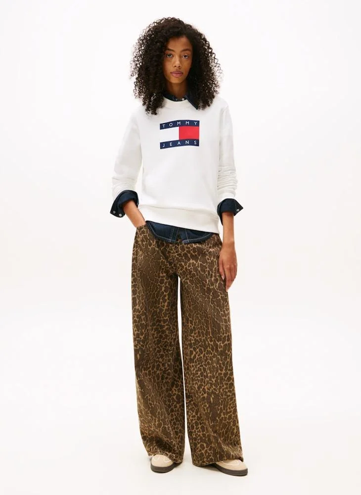 TOMMY JEANS  Logo Crew Neck Sweatshirt for Women | Best Price UAE