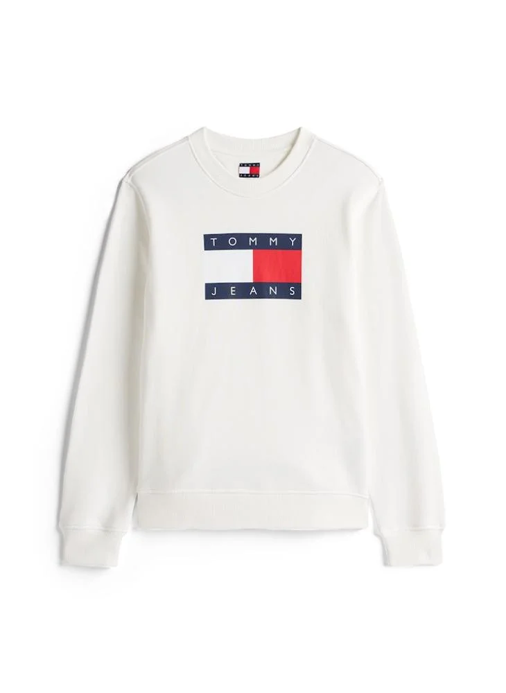 TOMMY JEANS  Logo Crew Neck Sweatshirt for Women | Best Price UAE