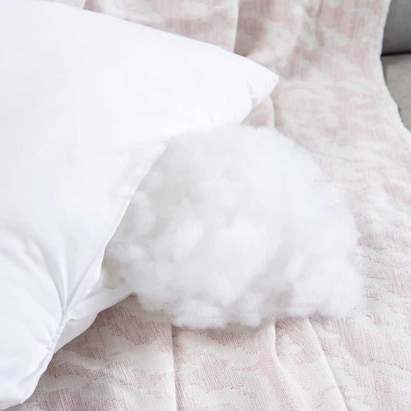 Imperial Comforts® Premium Cushion Inner Pads (Pack of 2), 30 x 50 cm (12" x 20") Throw Pillow Cushion Stuffer Inserts, Hollowfiber Pillows (White) - Image 4