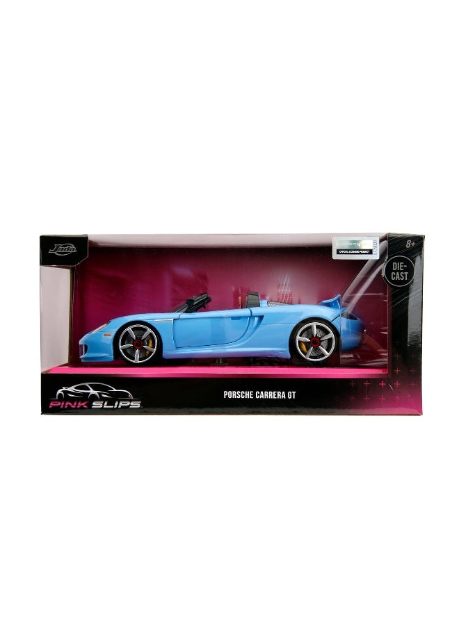 JADA Pink Slips Le Mans 2005 Porsche Carrera Gt Die-Cast Car (1:24, Blue) - Image 1