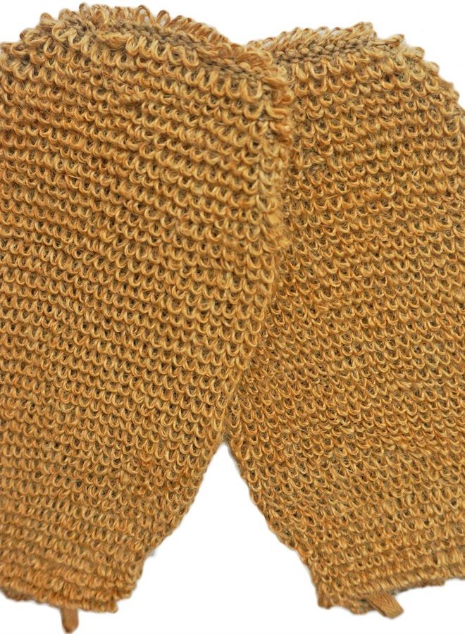 JINS-Hung 2 Pieces(5.1×9.0 inches) Natural Vegetable Fiber Exfoliating Sisal Bath Spa Shower Scrubber Loofah Rub Glove Mitt Mitten - Great for Your Skin Care in The Bath - Anti - Image 1