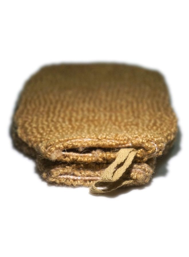 JINS-Hung 2 Pieces(5.1×9.0 inches) Natural Vegetable Fiber Exfoliating Sisal Bath Spa Shower Scrubber Loofah Rub Glove Mitt Mitten - Great for Your Skin Care in The Bath - Anti - Image 2