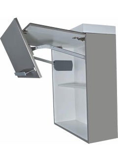 DBR DBR Aluminium Kitchen Cabinet Double Door BiFold LiftUp Fitting System Grey  - Image 2