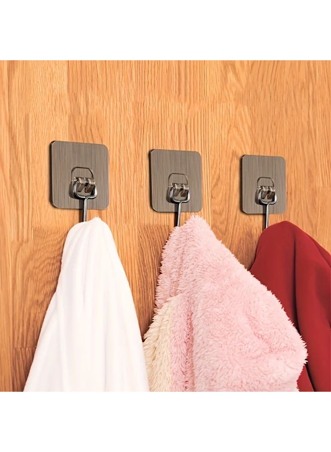 30pcs Ultra Strong Adhesive Wall Hooks Transparent Reusable Waterproof Oilproof - Image 4