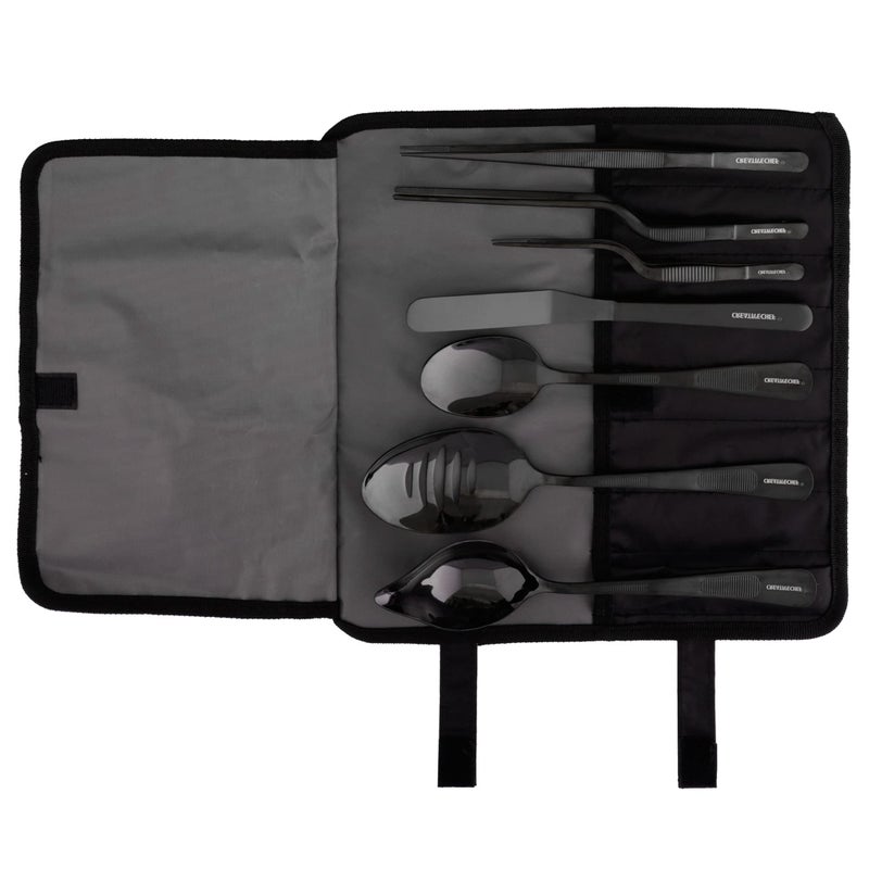 Creativechef Professional Chef Plating Kit 7 Piece Culinary Plating Set Black Stainless Steel (7 Piece Black) - Image 1