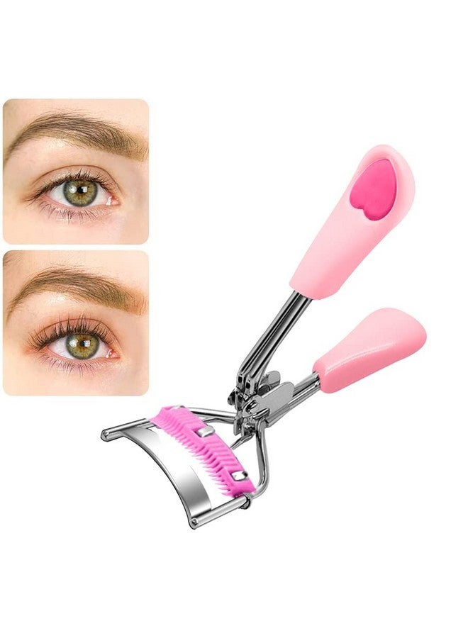 Pinkiou Eyelash Curler Stainless Steel With Brush Mascara Muffle False Eyelashes Accessory Best Professional Tool For Lashes Curls Pinkiou - Image 2
