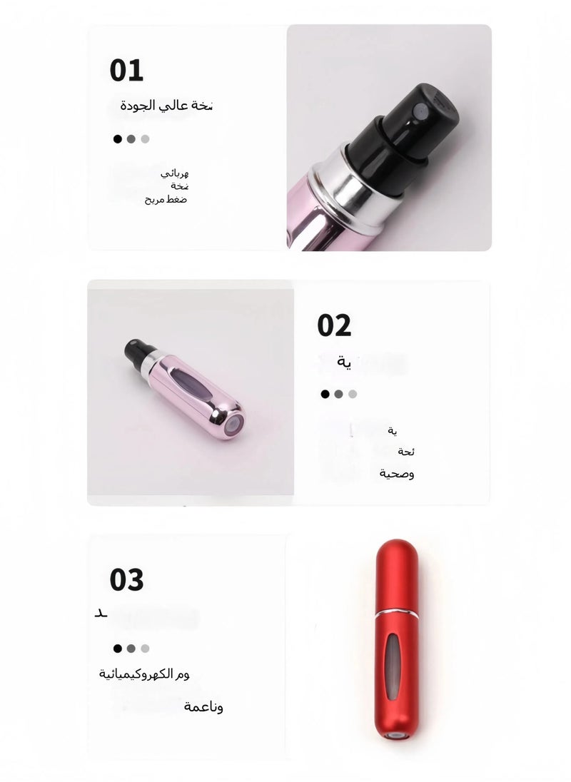 5-Piece Refillable Perfume Atomizer Bottle Set 5ml