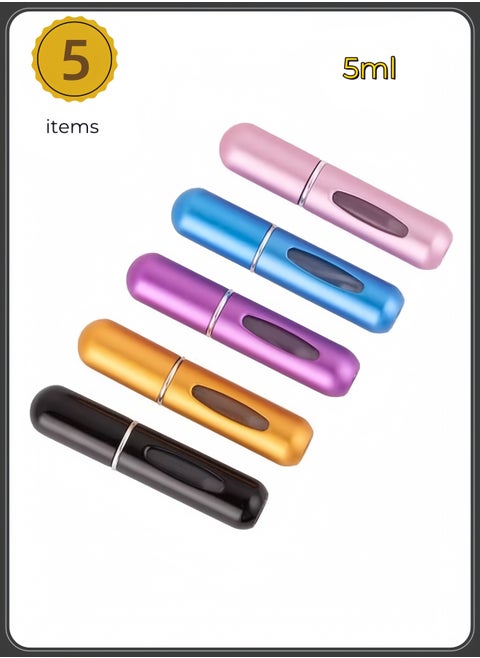 5-Piece Refillable Perfume Atomizer Bottle Set 5ml