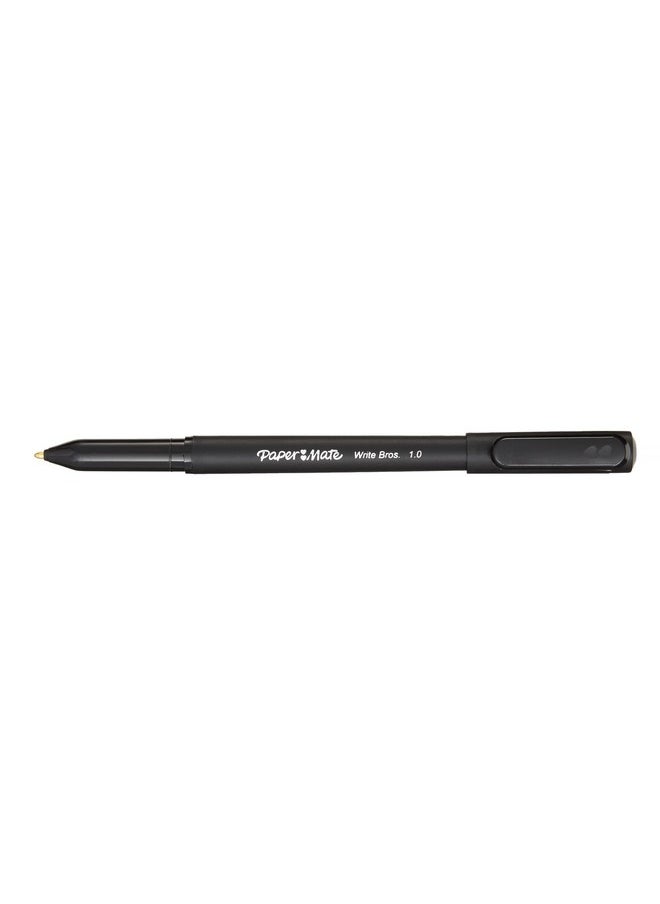 Paper Mate Paper Mate Ballpoint Pens, Write Bros. Black Ink Pens, Medium Point (1.0mm), 60 Count  - Image 2