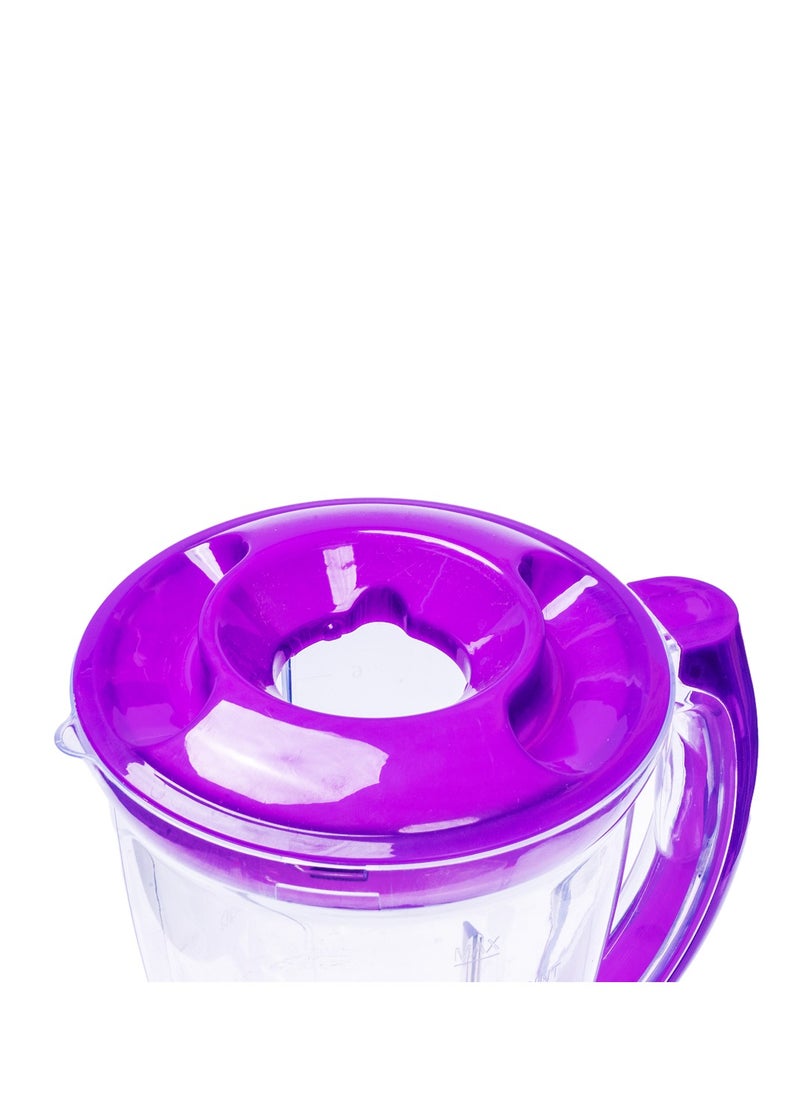 Multi-Functional Electric Blender 400W - 1.5L with 2 Grinders & 4 Speeds - Purple