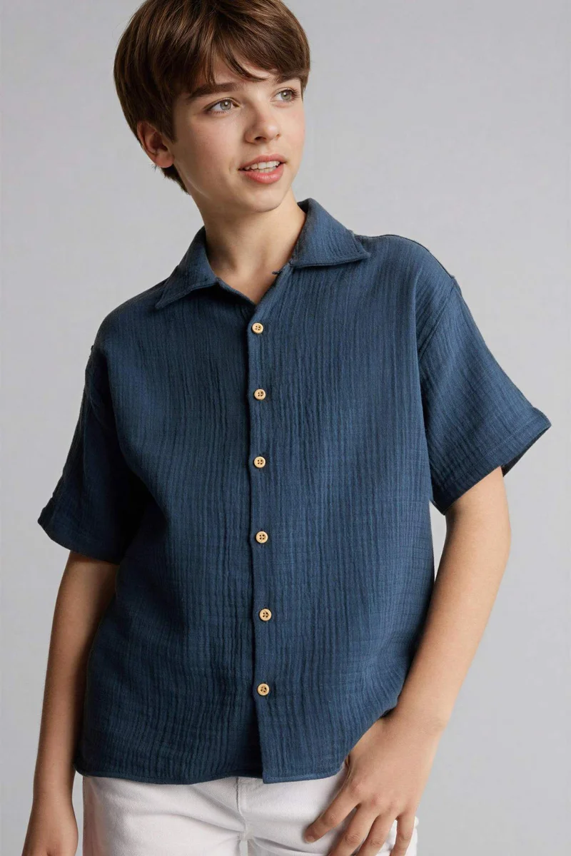 DeFacto Boy Oversize Fit Short Sleeve Shirt