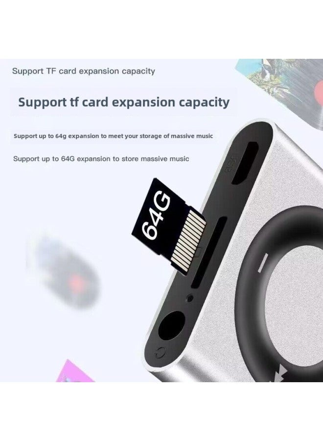 Students Special Listening Artifact Mp3 Walkman High School Students Boys And Girls Mini Portable Sports Music Player-Body Color:Silver Gray [normal Sound Quality] Battery Life 2 Hours-Memory Capacity:Can Save 20,000 Songs + Listening To Music Four-piece Set  - Image 4