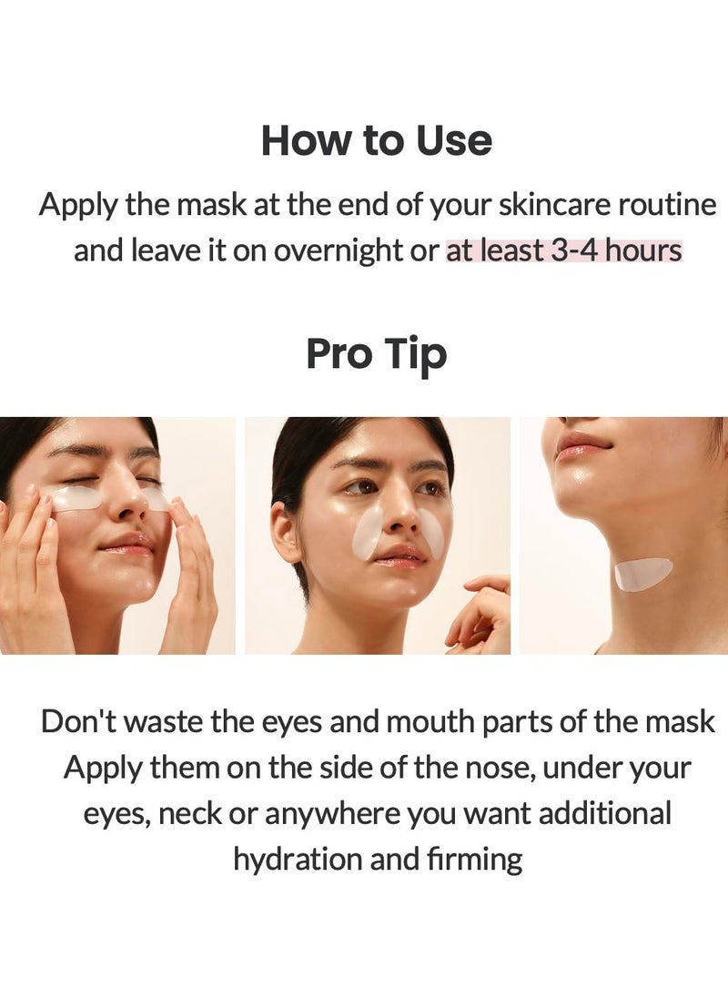 Bio-Collagen Real Deep Mask Hydrating Overnight Mask Pore Minimizing 8PCS