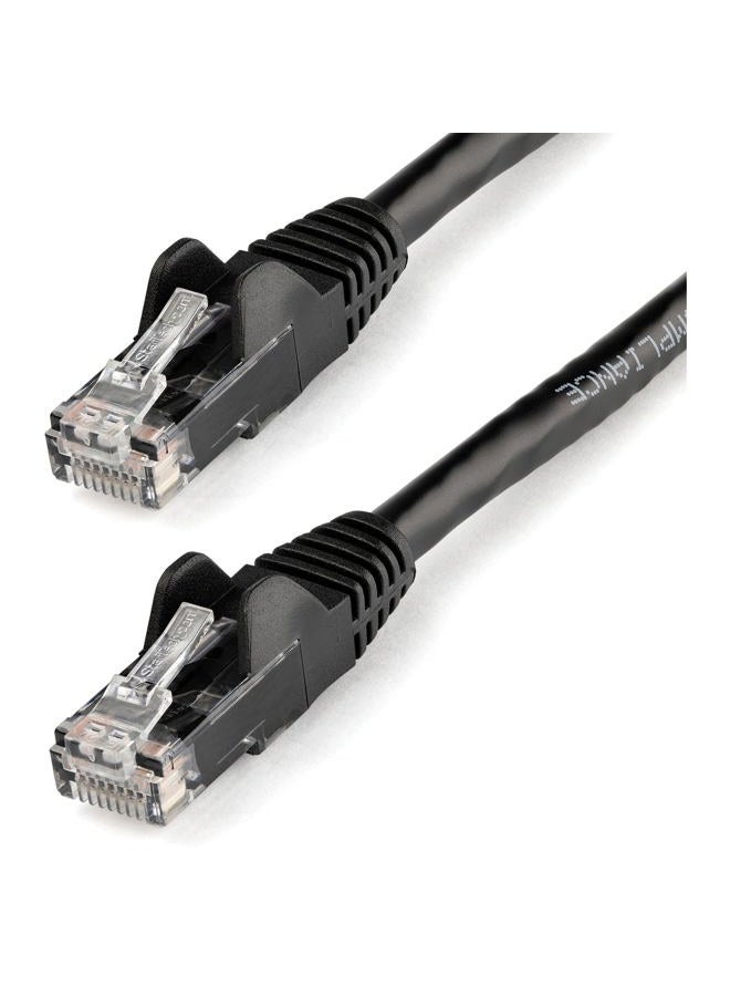 StarTech .com Cat6 Ethernet Cable - 75 ft - Black - Patch Cable - Snagless Cat6 Cable - Long Network Cable - Ethernet Cord - Cat 6 Cable - 75ft (N6PATCH75BK) - Image 1