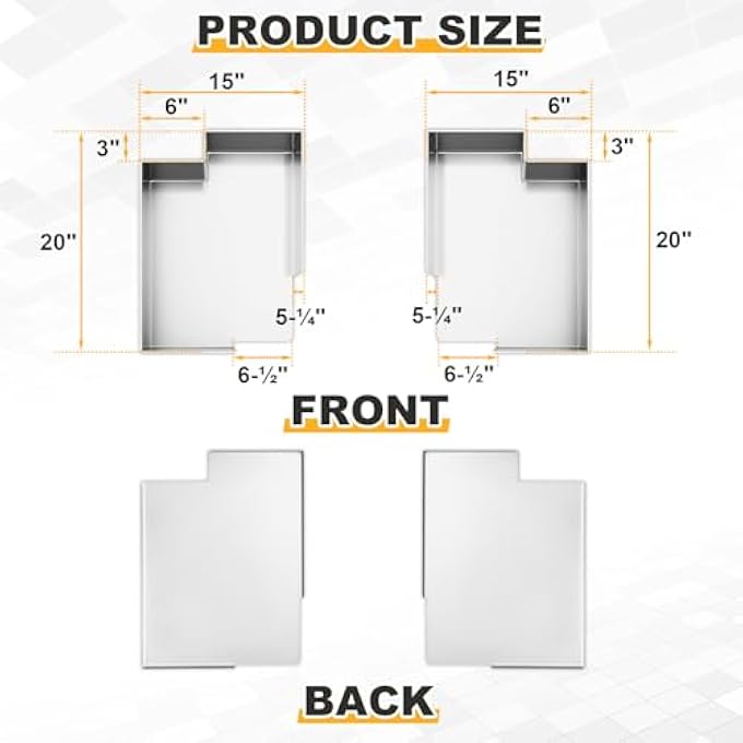 rayihni 2pcs Dunnage & Wood Rack Holder Set 20x15 Lightweight Aluminum Dunnage Racks Fits Most Trailers Gooseneck/Flatbed/stepdeck Compatible Heavy Duty - Image 2