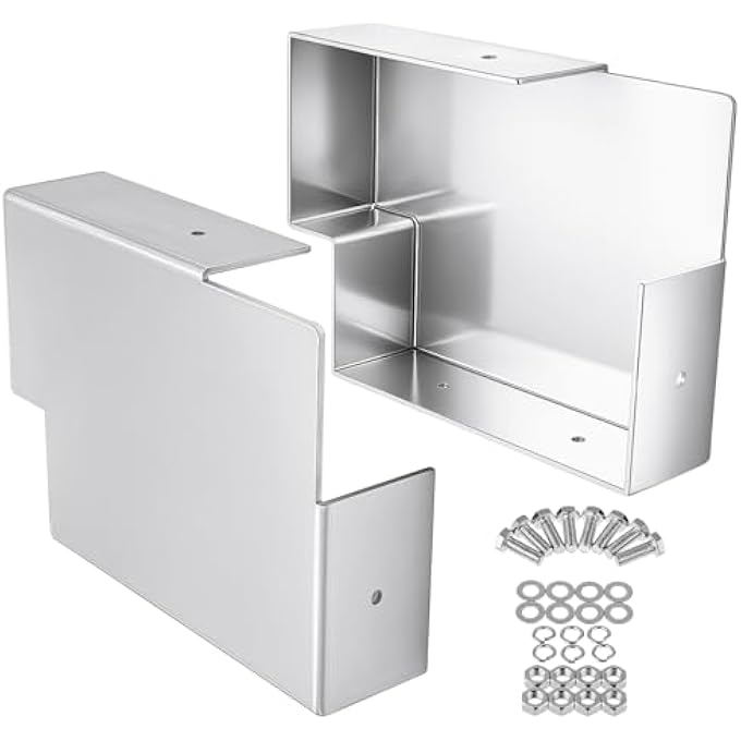 rayihni 2pcs Dunnage & Wood Rack Holder Set 20x15 Lightweight Aluminum Dunnage Racks Fits Most Trailers Gooseneck/Flatbed/stepdeck Compatible Heavy Duty - Image 1